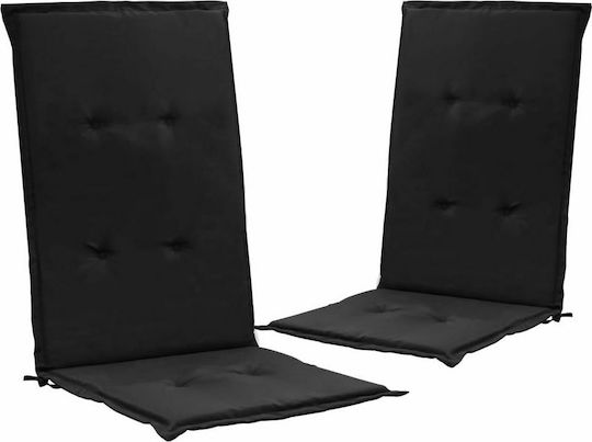 vidaXL Perna Scaunului De Grădină Cu Spătar Verde 2 Buc 120x50 Cm
