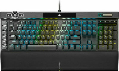 Corsair K100 RGB Optical Tastatură Mecanică de Gaming cu Corsair OPX întrerupătoare și iluminare RGB Negru