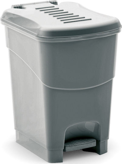 Kis Koral Bin S Waste Bin Plastic with Pedal Grey 10lt