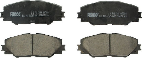 Ferodo Σετ Τακάκια Εμπρός 4τμχ για Toyota Auris / Matrix / Mirai / Prius+ / RAV 4