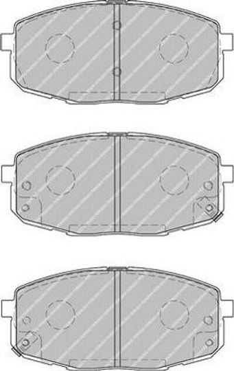 Ferodo Brake Pad Front 4pcs for Hyundai i30 Kia Carens / Ceed / ProCeed