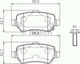 Bosch Brake Pad Rear 4pcs for Kia Venga Opel Astra / Zafira
