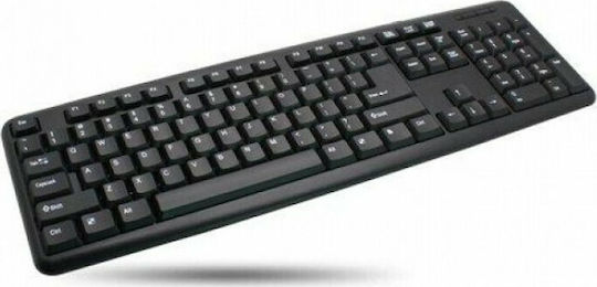 Techly IDATA 955-UBK-AM Πληκτρολόγιο Αγγλικό US