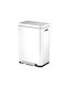 Eko Coș De Gunoi X-Cube VB 936840 De Reciclare Din Oțel Inoxidabil Cu Pedală Alb 40lt