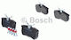 Bosch Bremsbelag Hinten 4Stück für Ford Fiesta / Focus