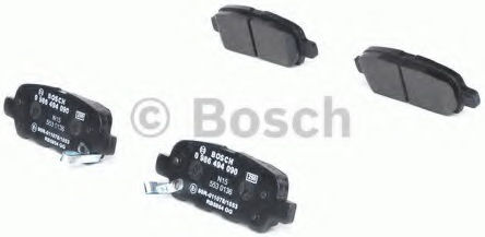 Bosch Brake Pad Rear 4pcs for Nissan 370Z / Juke / Murano / Qashqai / X-Trail Renault Koleos Suzuki Grand Vitara