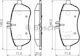 Bosch Σετ Τακάκια Εμπρός 4τμχ για Mercedes-Benz C Class / E Class / SLK