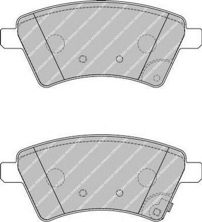 Ferodo Brake Pad Front 4pcs for Fiat Sedici Suzuki SX4