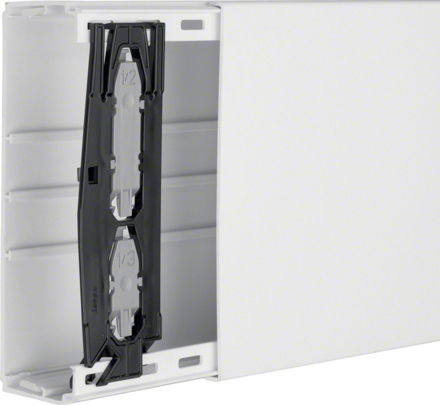 Hager Tehalit LF Cable Channel with Perforated Stand made of Plastic with Cover 230x60mm White 2m