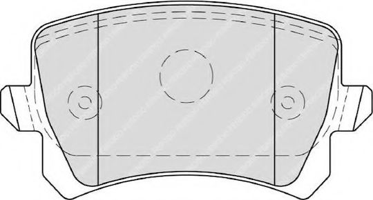 Ferodo Brake Pad Rear 4pcs for Audi Q3 Seat Alhambra Volkswagen Jetta / Passat / Sharan / Tiguan