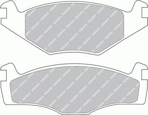 Ferodo Brake Pad Front 4pcs for Seat Cordoba / Ibiza / Inca / Toledo Volkswagen Caddy / Golf / Jetta / Passat / Santana / Scirocco / Vento