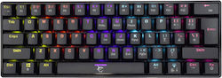 White Shark Shinobi Tastatură Mecanică de Gaming 60% cu Outemu Albastru întrerupătoare și iluminare RGB Negru