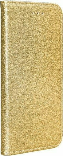 Forcell Forcell Shining Buchen Sie Synthetisches Leder Gold (Huawei P Smart 2021)