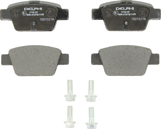 Delphi Σετ Τακάκια Πίσω 4τμχ για Alfa Romeo Mito Fiat Bravo / Multipla / Stilo Lancia Delta