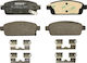 Ferodo Σετ Τακάκια Πίσω 4τμχ για Chevrolet Aveo / Cruze / Orlando / Trax / Volt Opel Ampera / Astra / Mokka / Mokka X / Zafira