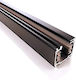 Ivela Mounting Rail for Spotlights made of Aluminum 230V Three-phase 4m Black 7511-30-30