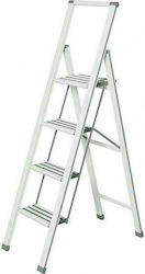 Wenko Scară Aluminiu cu 4+1 Trepte 144buc