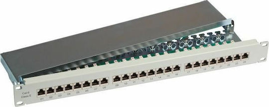EFB Patch Panel for Rack 19" 24 Sockets Black