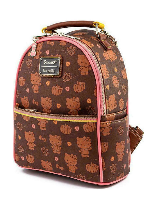 Loungefly Kids Backpack Hello Kitty Pumpkin Spice Burgundy