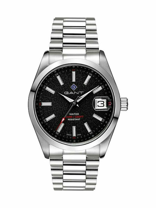 Gant Eastham Ανδρικό Ρολόι 42mm Μπαταρίας με Ασημί Μεταλλικό Μπρασελέ