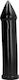All Black Dildo Vibrator Anal Black 24cm