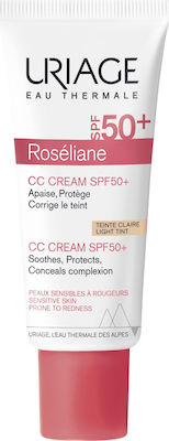 Uriage Roseliane Moisturizing & Redness 24h Day CC Light Tint Cream Suitable for All Skin Types with Ceramides 50SPF 40ml