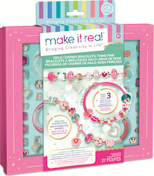 Make It Real Jewelry Halo Charms Bracelets Think Pink