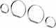 JOM Car Instrument Panel Decoration Chrome Dashboard Rings for BMW E46 1998-2005 in Silver Color 839294