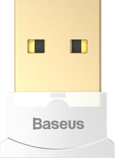 Baseus USB Bluetooth 4.0 Adaptor cu Raza de Acțiune 10m Alb (CCALL-BT02)