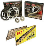 DID Kette & Ritzel-Kit Goldene (16-45-525VX/GB) für Honda Africa Twin XRV 750 1993-2003