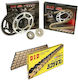 DID Chain & Sprocket Kit Golden (16-45-525VX/GB) for Honda Africa Twin XRV 750 1993-2003