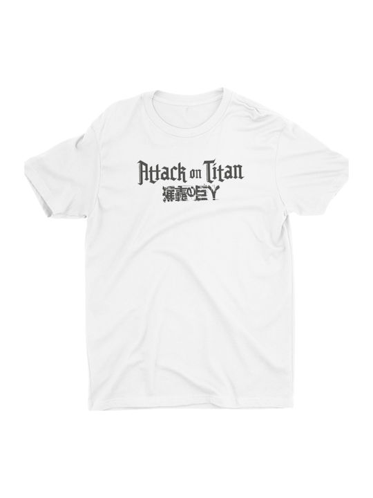 Angriff auf Titan - Weißes T-shirt