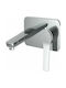 Karag Andare Built-In Mixer & Spout Set for Bathroom Sink with 1 Exit Chrome