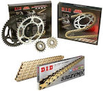 DID Chain & Sprocket Kit Golden (18-43-530ZVMX) for Suzuki GSF 1250S Bandit 2007-2012