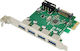 Powertech Κарта PCIe в 4 порта USB 3.0