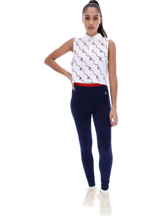Betina Women's Long Legging High Waisted Navy Blue