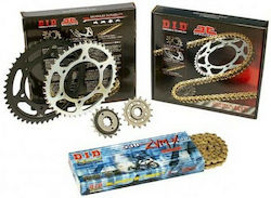 DID Chain & Sprocket Kit Golden (17-44-530ZVM-X/G) for Honda CBR 1100 XX Super Blackbird 1997-2007