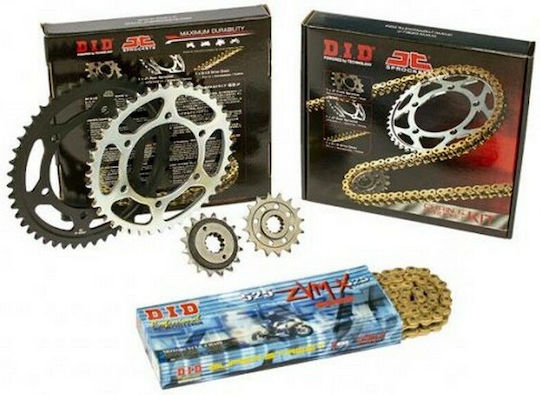 DID Chain & Sprocket Kit Golden (15-40-525ZVMX) for Kawasaki Z1000 2007-2009
