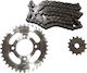 MHQ Chain & Sprocket Kit (14-36-428) for Honda Astrea Grand 100