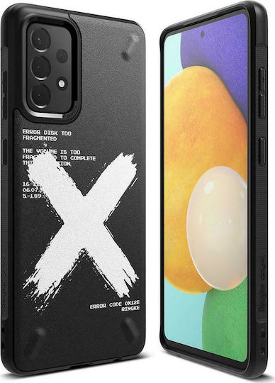 Ringke Onyx Design Back Cover Silicone with Strap X Black (Galaxy A72)