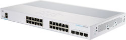 Cisco CBS250-24PP-4G Verwaltet L3 PoE+ Switch mit 24 Ports Gigabit (1Gbps) Ethernet