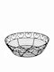 Bread Basket Metallic In Black Colour 25x25x8cm