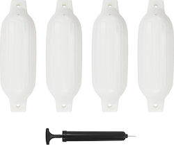 vidaXL Μπαλόνι Σκάφους Μπαλόνια Σκάφους PVC 41x11.5cm Λευκά 4τμχ Λευκό