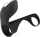 Amoressa Premium Silicone Vibrating Ring And Penis Sleeve Black