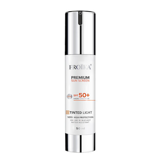 Froika Premium Gefärbte Licht Sonnenschutzfaktor 50+ Gesicht Creme mit Farbe 50ml