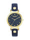 Versus by Versace Uhr mit Blau Lederarmband