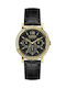 Versus by Versace Uhr Chronograph mit Schwarz Lederarmband