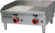 Karamco Πλατώ Ψησίματος Υγραερίου 61x56x27cm 6kW με Λεία & Ραβδωτή Πλάκα PL-JY-610A-OZ