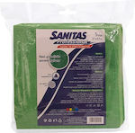 Sanitas Cleaning Cloths with Microfibers General Use Green 37x37cm 5pcs