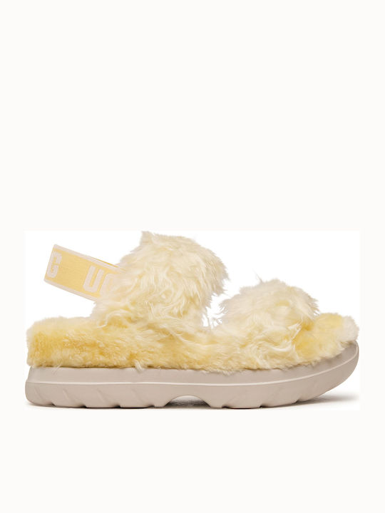 UGG Fluff Sugar Γυναικεία Σανδάλια Flatforms Κί...